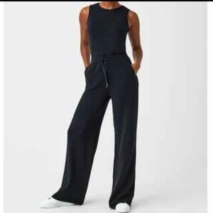 SPANX Black Wide Leg Jumpsuit